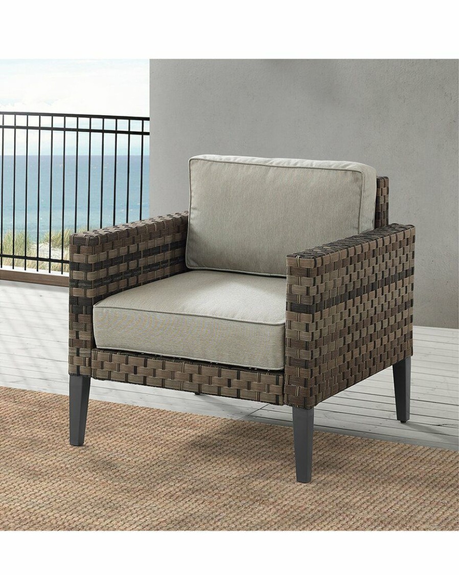 Seating Crosley | Crosley Furniture Prescott Outdoor Wicker Armchair Home Seating