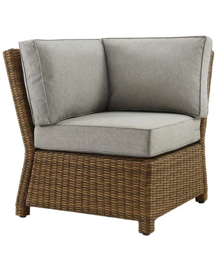 Seating Crosley | Crosley Furniture Bradenton Outdoor Wicker Sectional Corner Chair Home Seating