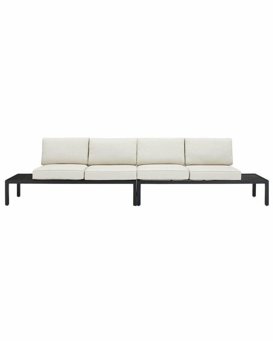 Seating Crosley | Crosley Furniture Piermont 2Pc Outdoor Metal Sectional Set Home Seating