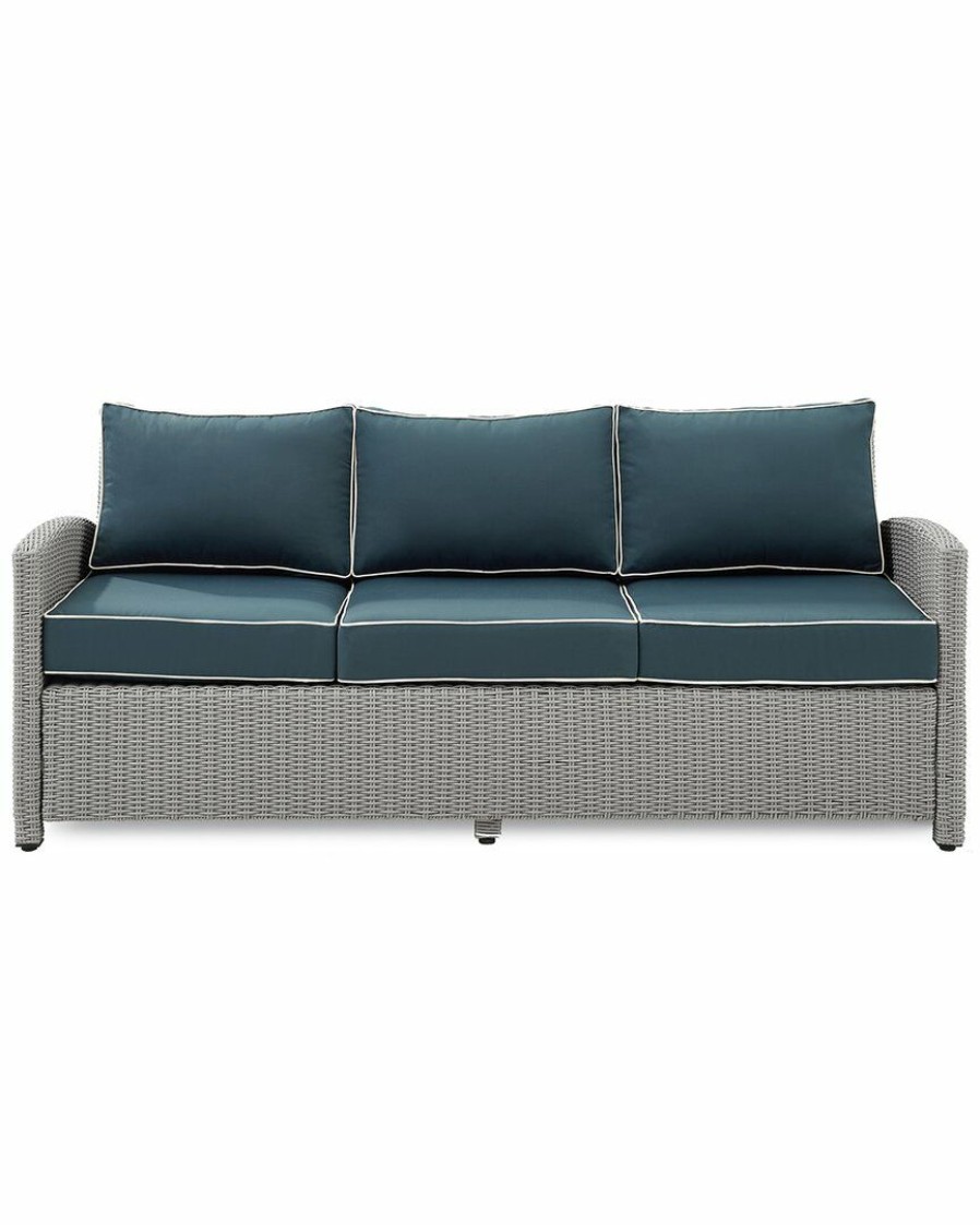 Seating Crosley | Crosley Bradenton Outdoor Wicker Sofa Home Seating