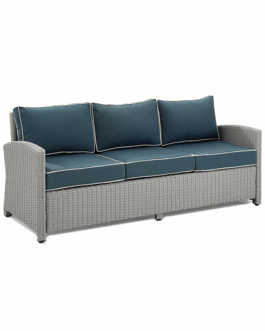 Seating Crosley | Crosley Bradenton Outdoor Wicker Sofa Home Seating