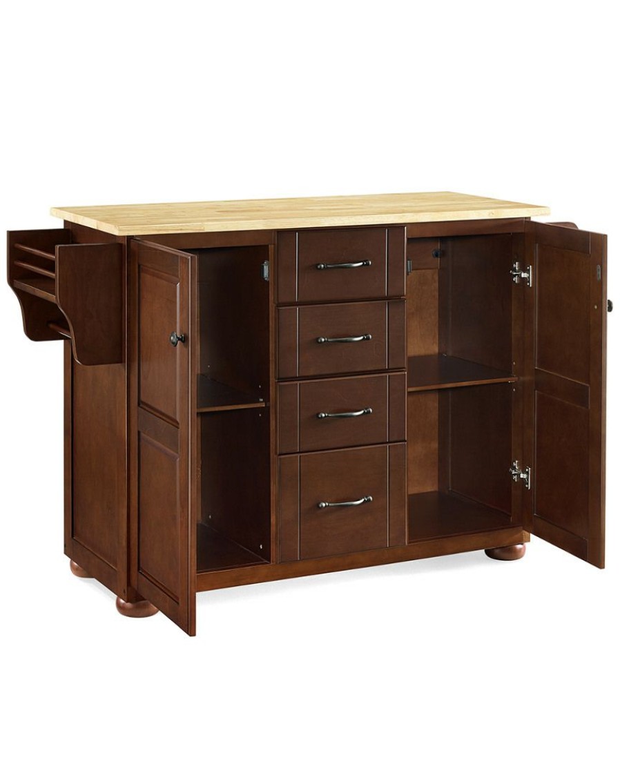 Sideboards & Credenzas Crosley | Crosley Eleanor Wood Top Kitchen Island Home Sideboards & Credenzas