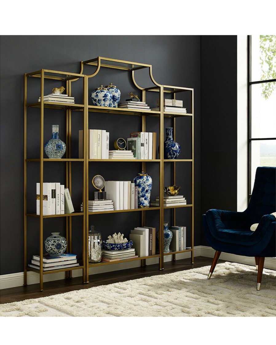 Bookcases & Shelving Crosley | Crosley Aimee 3Pc Etagere Set Home Bookcases & Shelving