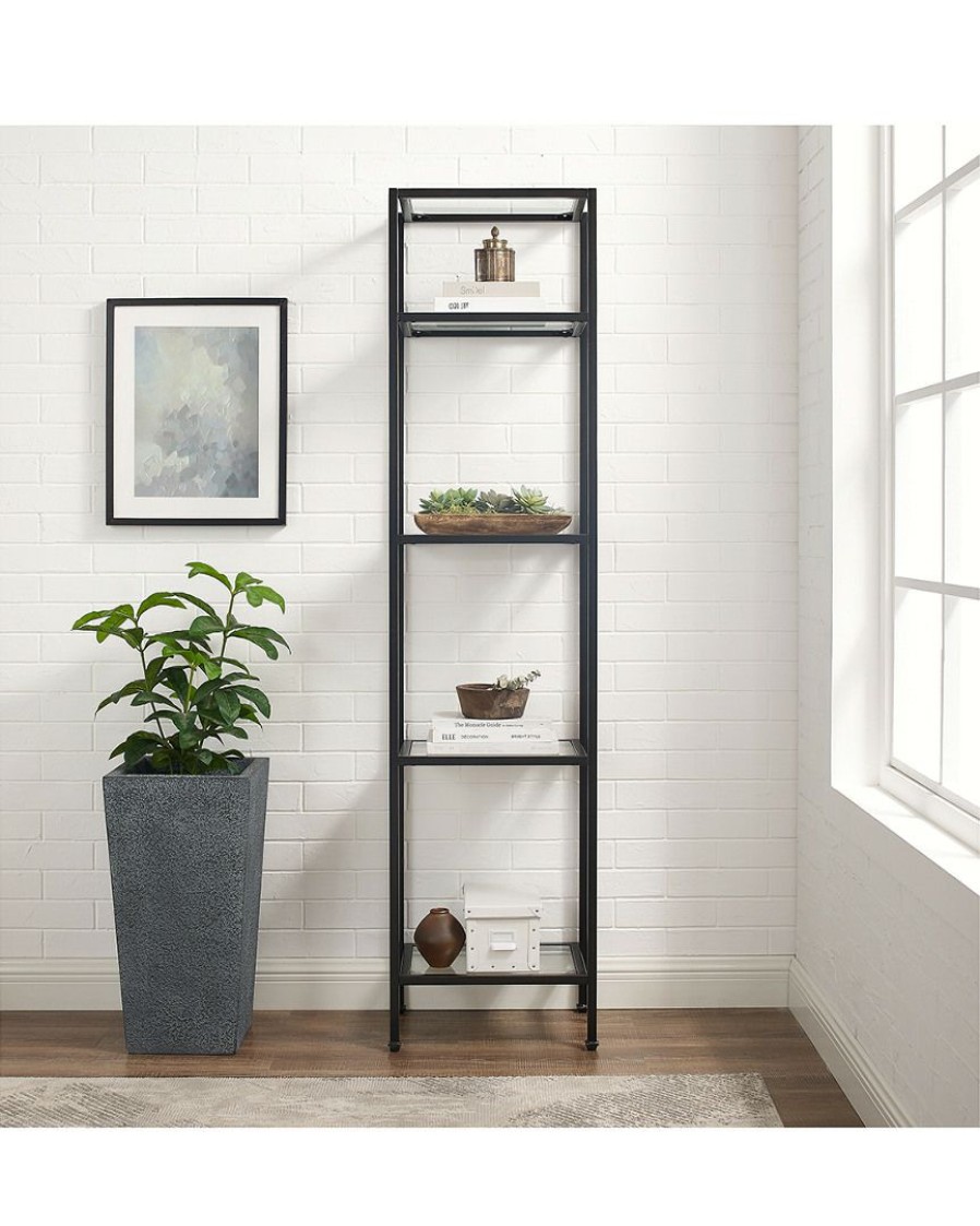 Bookcases & Shelving Crosley | Crosley Aimee Narrow Etagere Home Bookcases & Shelving