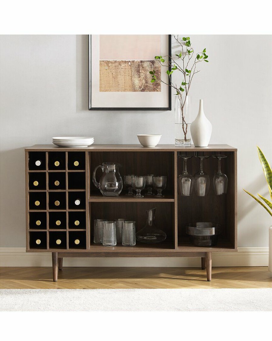 Tv Stands & Consoles Crosley | Crosley Furniture Liam Wine Storage Sideboard Home Tv Stands & Consoles