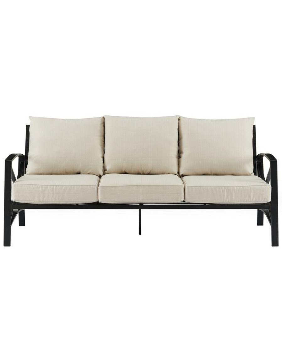 Seating Crosley | Crosley Kaplan Outdoor Metal Sofa Home Seating