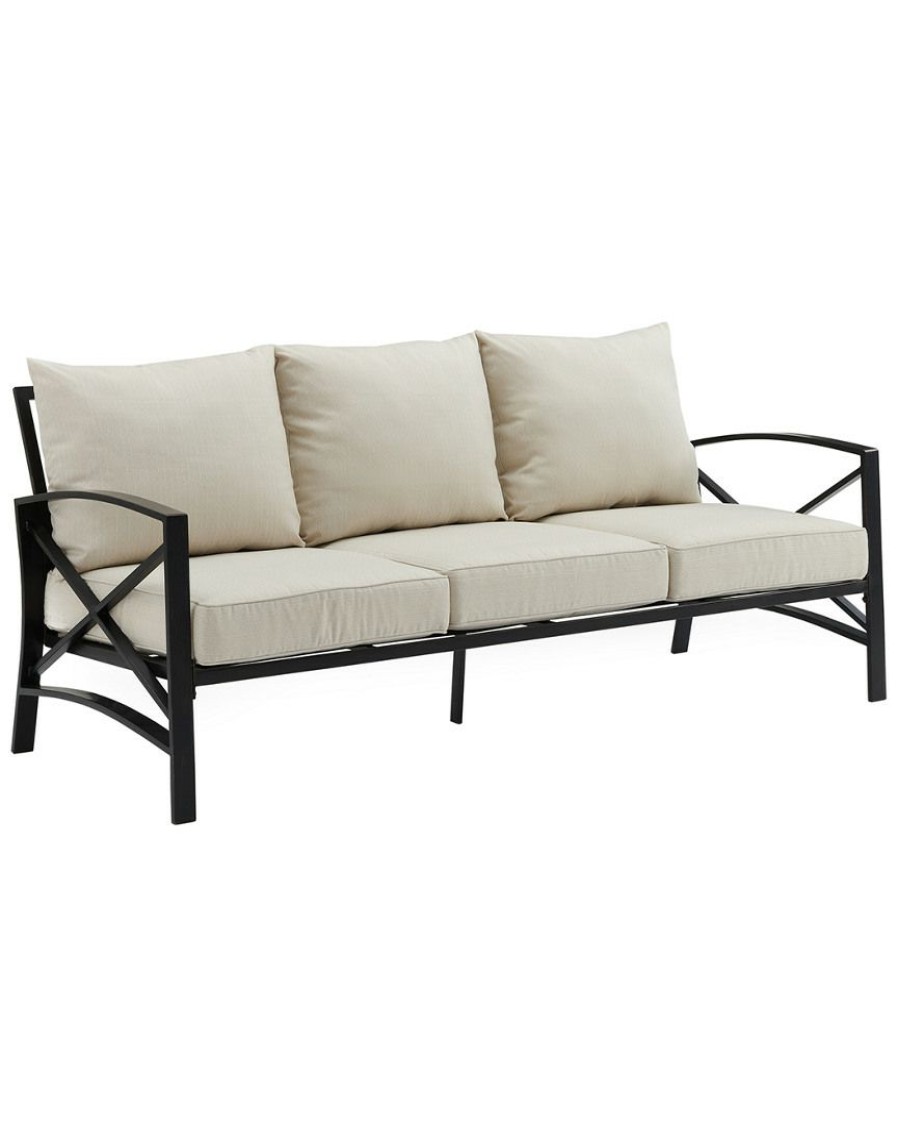 Seating Crosley | Crosley Kaplan Outdoor Metal Sofa Home Seating