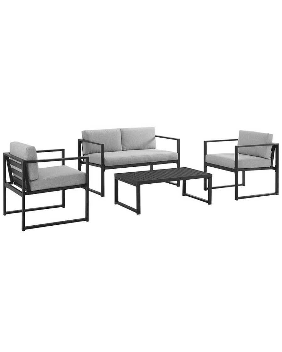 Seating Crosley | Crosley Furniture Hamilton 4Pc Conversation Set Home Seating