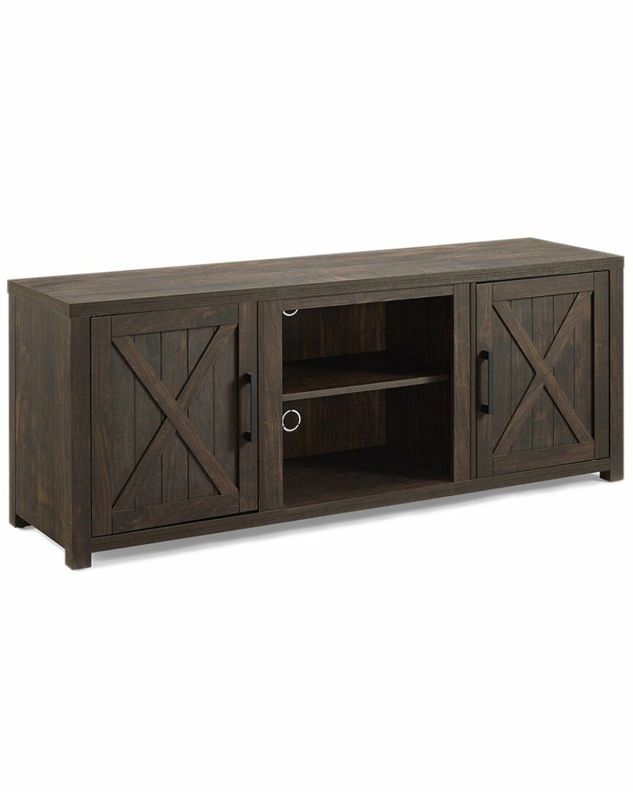 Tv Stands & Consoles Crosley | Crosley Furniture Gordon 58In Low-Profile Tv Stand Home Tv Stands & Consoles