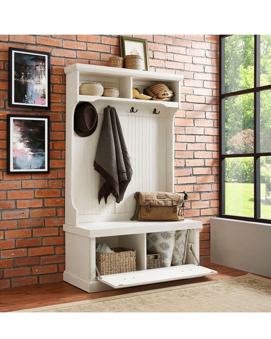 Bookcases & Shelving Crosley | Crosley Seaside Hall Tree Home Bookcases & Shelving