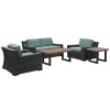 Seating Crosley | Crosley Beaufort 5Pc Outdoor Wicker Conversation Set Home Seating