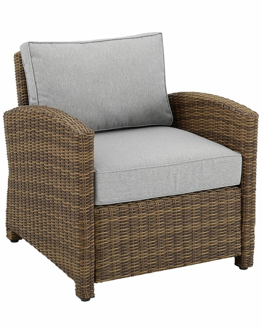 Seating Crosley | Crosley Bradenton Outdoor Wicker Armchair Home Seating