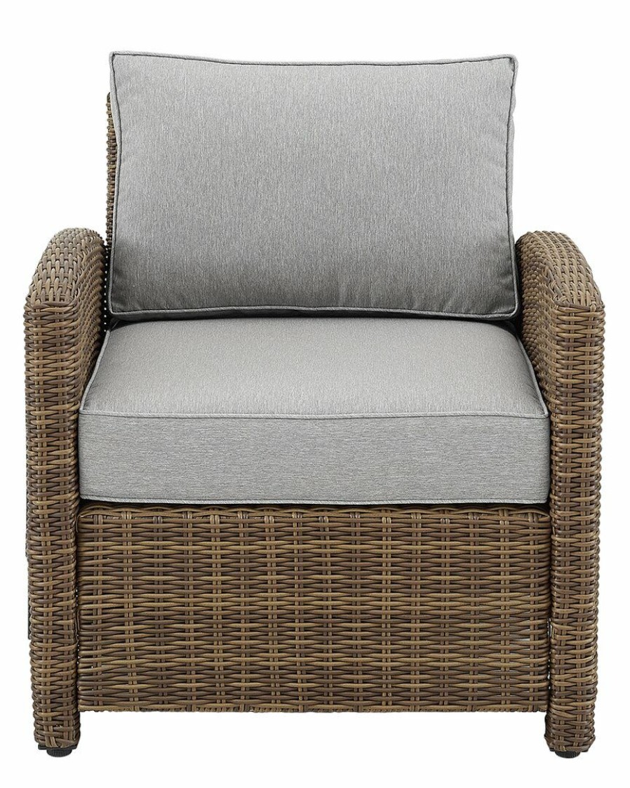 Seating Crosley | Crosley Bradenton Outdoor Wicker Armchair Home Seating