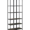 Bookcases & Shelving Crosley | Crosley Jacobsen 2Pc Narrow Etagere Set Home Bookcases & Shelving