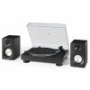 Smart Home Devices Crosley | Crosley Radio Black Kt100Bt Turntable And Speaker Kit Home Smart Home Devices