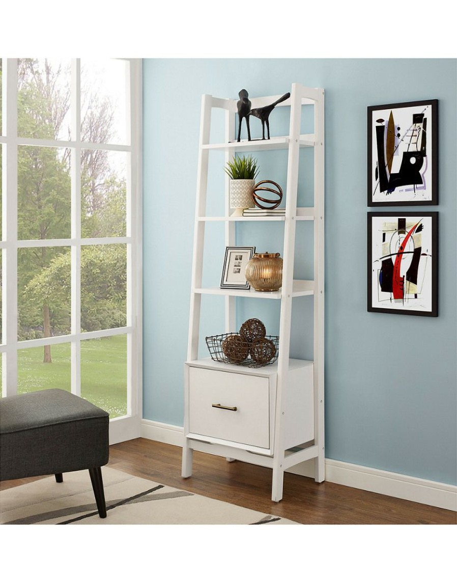 Bookcases & Shelving Crosley | Crosley Landon Small Etagere Home Bookcases & Shelving