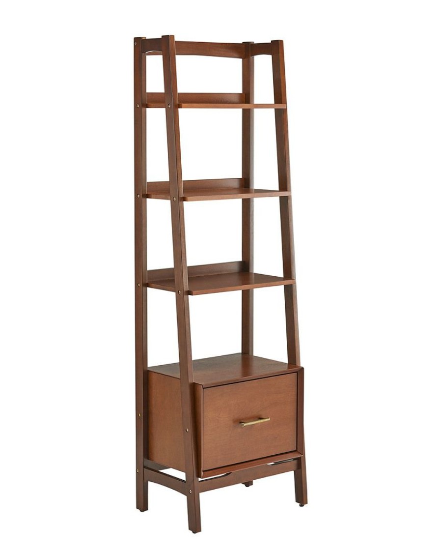 Bookcases & Shelving Crosley | Crosley Landon Small Etagere Home Bookcases & Shelving