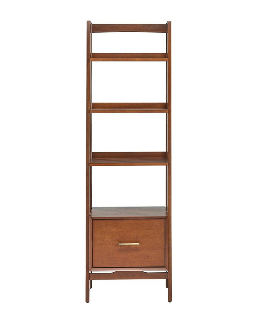 Bookcases & Shelving Crosley | Crosley Landon Small Etagere Home Bookcases & Shelving