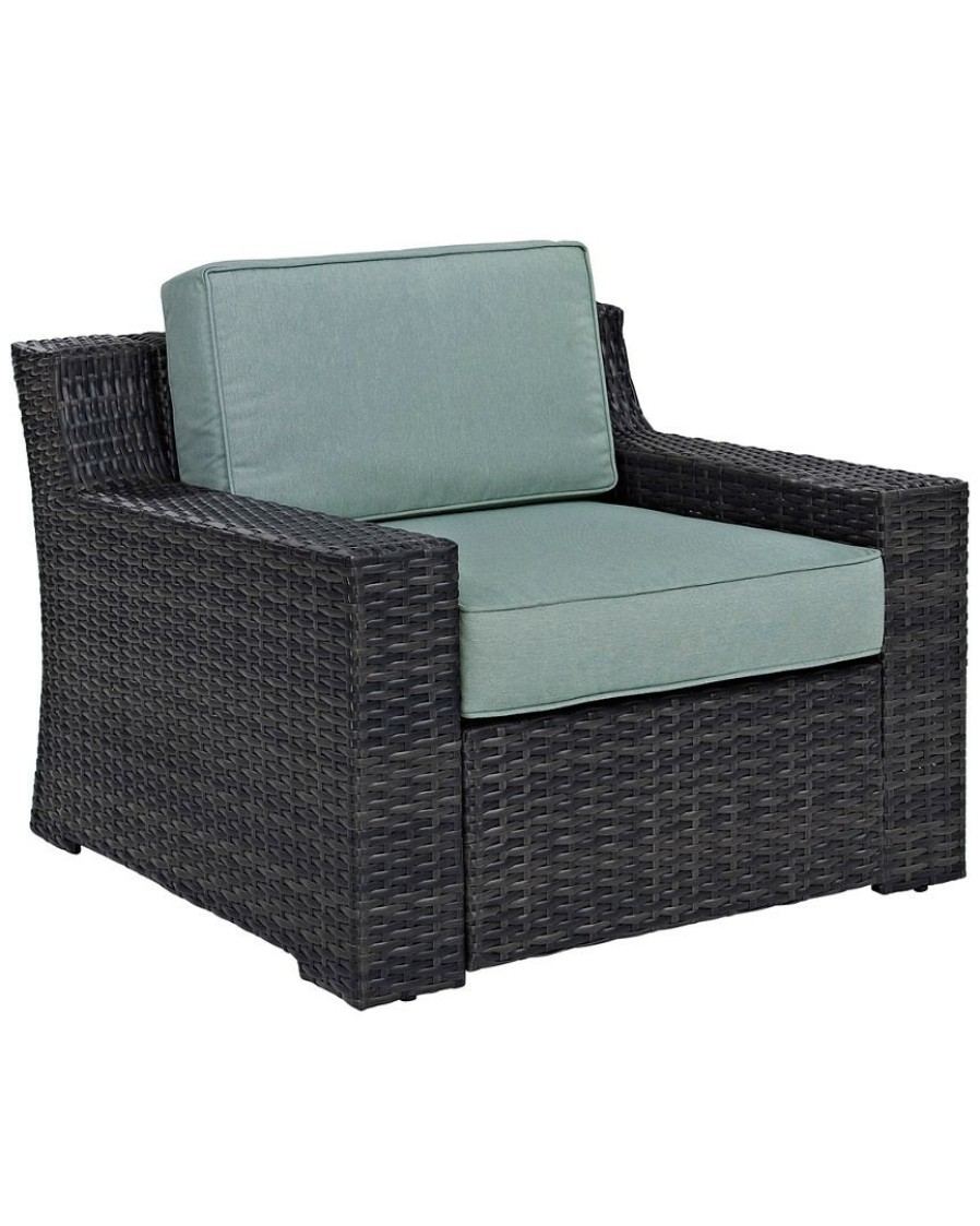 Seating Crosley | Crosley Beaufort Outdoor Wicker Arm Chair Home Seating