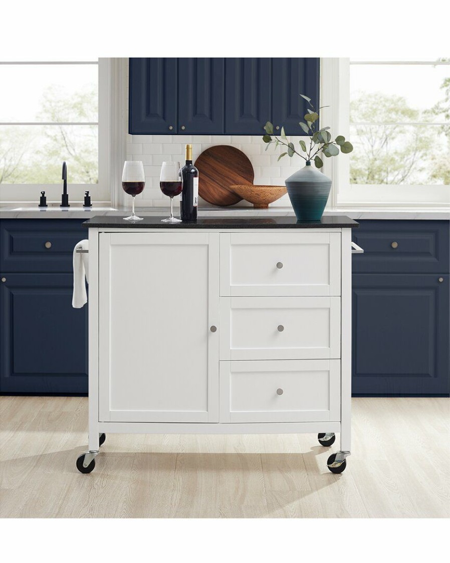 Sideboards & Credenzas Crosley | Crosley Soren Granite Top Kitchen Island/Cart Home Sideboards & Credenzas