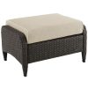 Seating Crosley | Crosley Kiawah Outdoor Wicker Ottoman Home Seating