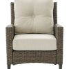 Seating Crosley | Crosley Rockport Outdoor Wicker High Back Arm Chair Home Seating