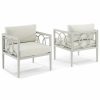 Seating Crosley | Crosley Ashford 2Pc Outdoor Metal Armchair Set Home Seating