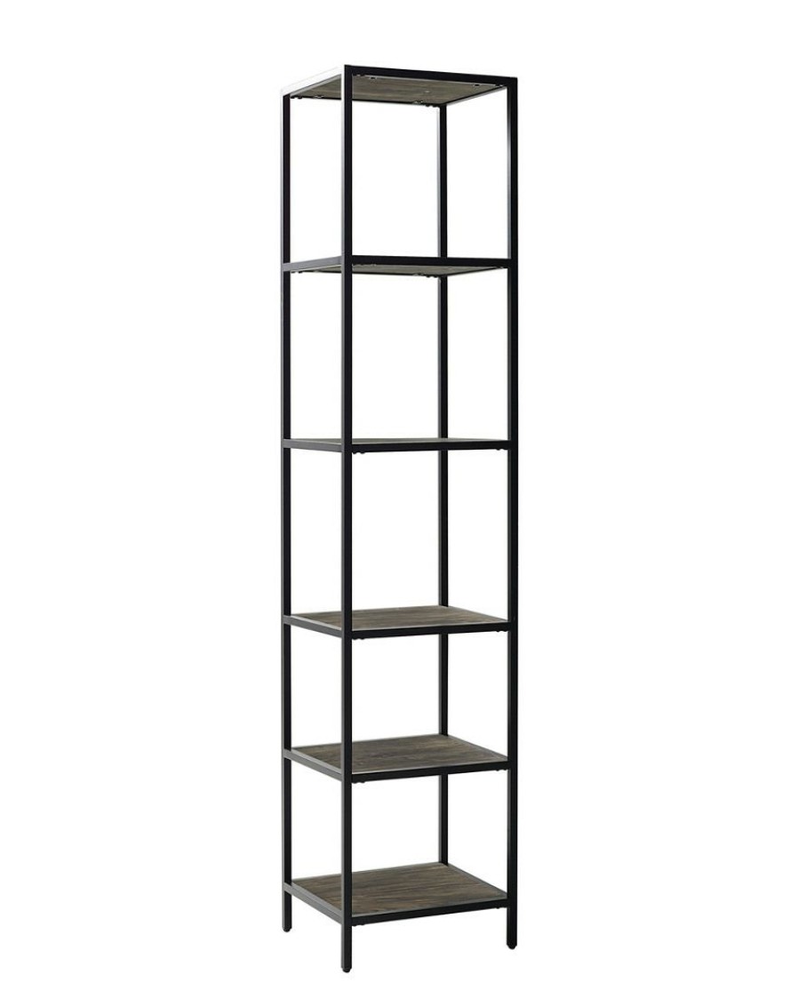 Bookcases & Shelving Crosley | Crosley Jacobsen Narrow Etagere Home Bookcases & Shelving