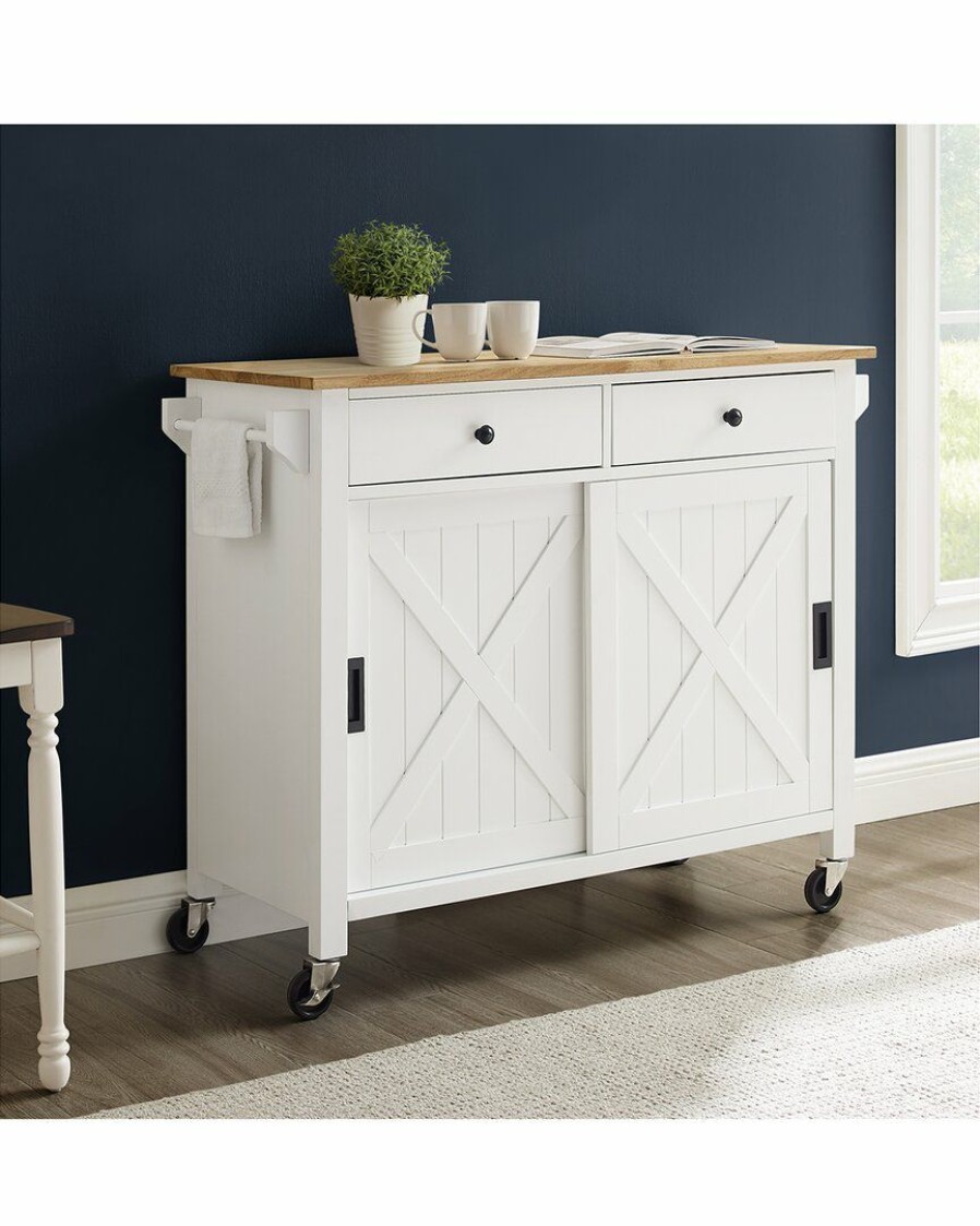 Sideboards & Credenzas Crosley | Crosley Furniture Laurel Kitchen Island/Cart Home Sideboards & Credenzas