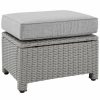 Seating Crosley | Crosley Bradenton Outdoor Wicker Ottoman Home Seating