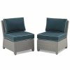 Seating Crosley | Crosley Furniture Bradenton 2Pc Outdoor Wicker Chair Set Home Seating