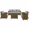 Seating Crosley | Crosley Bradenton 5Pc Outdoor Wicker Sofa Set Home Seating