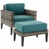 Seating Crosley | Crosley Furniture Prescott 2Pc Outdoor Wicker Armchair Set Home Seating