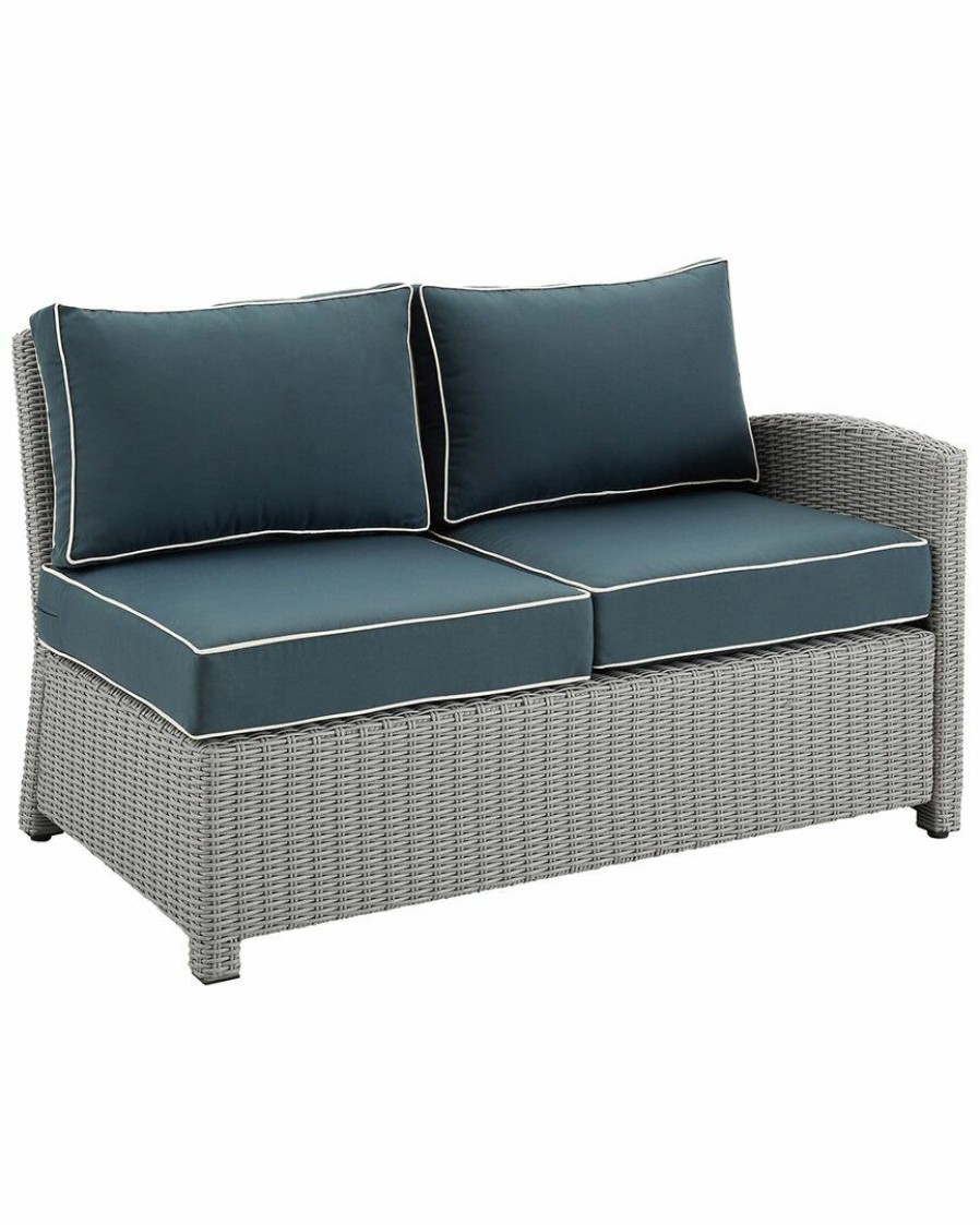 Seating Crosley | Crosley Bradenton Outdoor Wicker Sectional Right Side Loveseat Home Seating