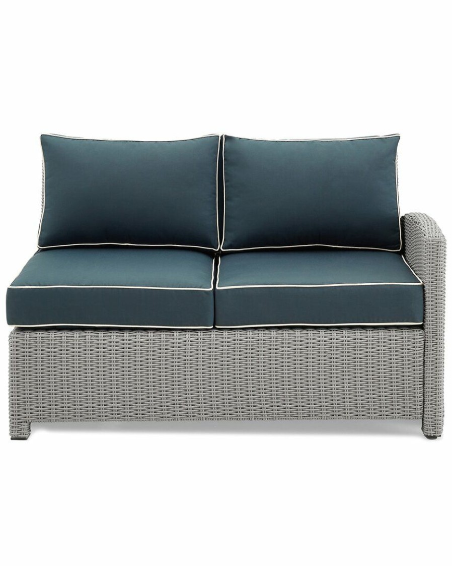 Seating Crosley | Crosley Bradenton Outdoor Wicker Sectional Right Side Loveseat Home Seating