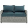 Seating Crosley | Crosley Bradenton Outdoor Wicker Loveseat Home Seating