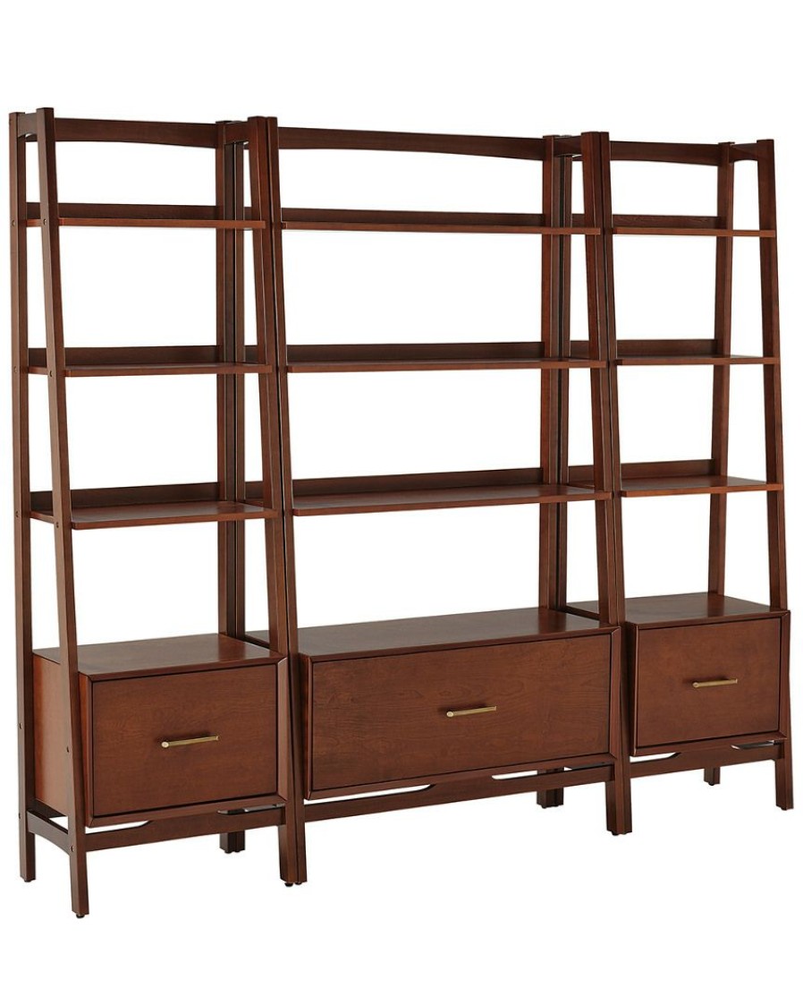 Bookcases & Shelving Crosley | Crosley Landon 3Pc Etagere Set Home Bookcases & Shelving