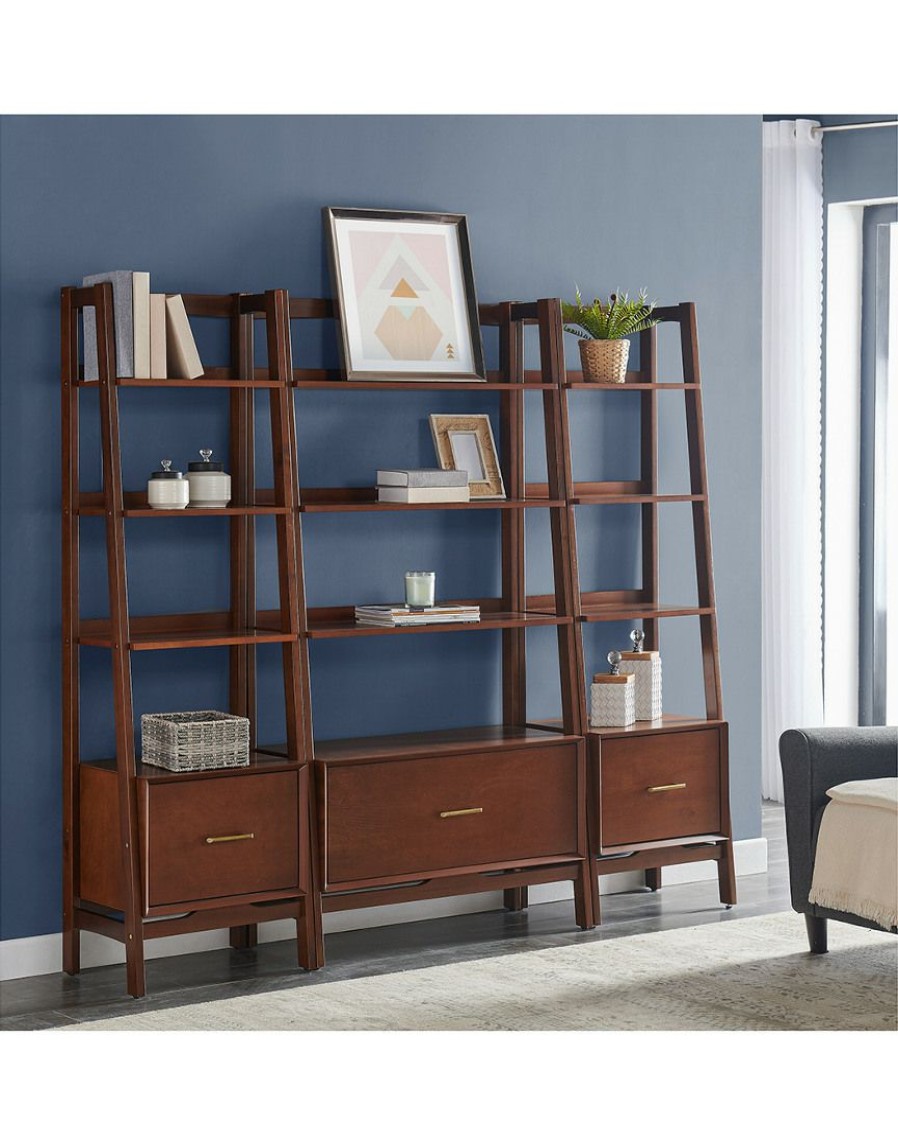 Bookcases & Shelving Crosley | Crosley Landon 3Pc Etagere Set Home Bookcases & Shelving