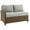 Seating Crosley | Crosley Bradenton Outdoor Wicker Sectional Left Side Loveseat Home Seating