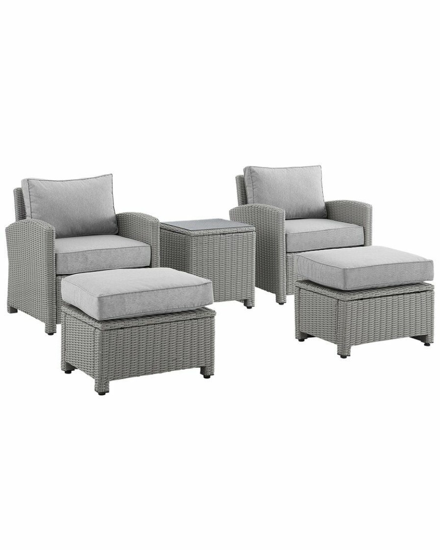 Seating Crosley | Crosley Bradenton 5Pc Outdoor Wicker Chair Set Home Seating