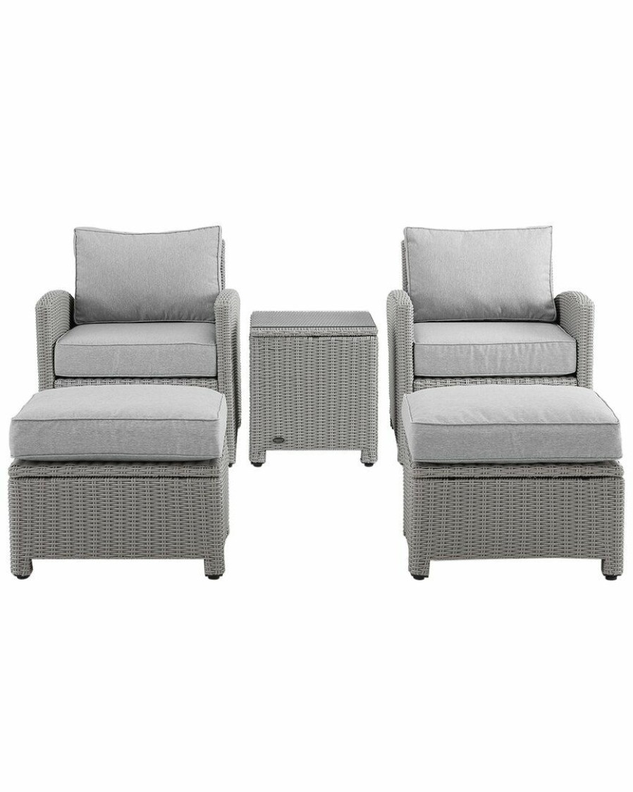 Seating Crosley | Crosley Bradenton 5Pc Outdoor Wicker Chair Set Home Seating