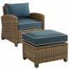 Seating Crosley | Crosley Bradenton 2Pc Outdoor Wicker Chair Set Home Seating