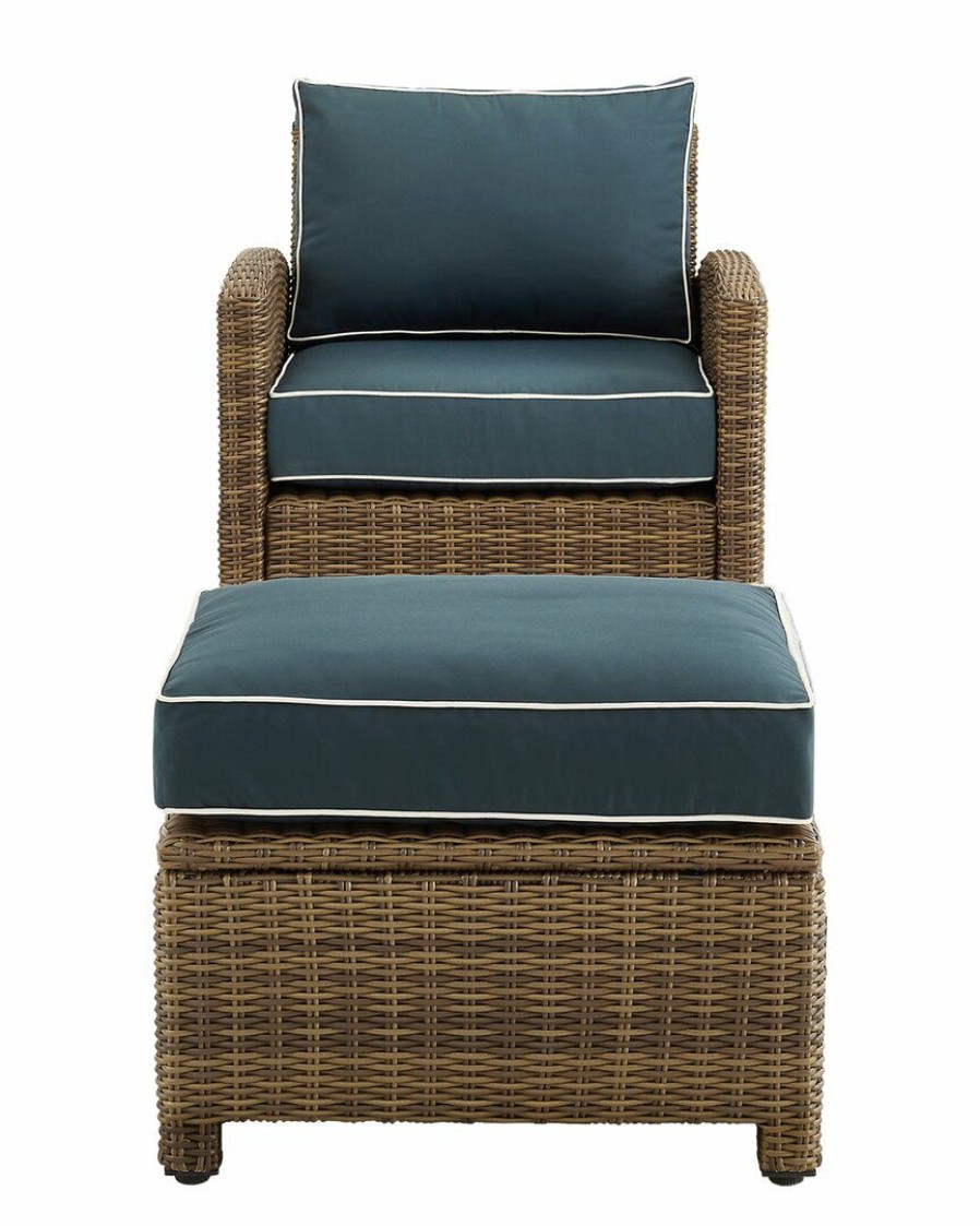 Seating Crosley | Crosley Bradenton 2Pc Outdoor Wicker Chair Set Home Seating