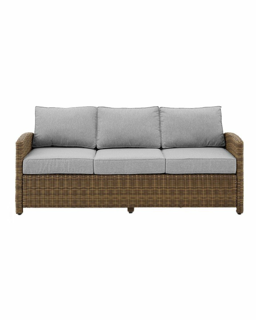 Seating Crosley | Crosley Bradenton Outdoor Wicker Sofa Home Seating