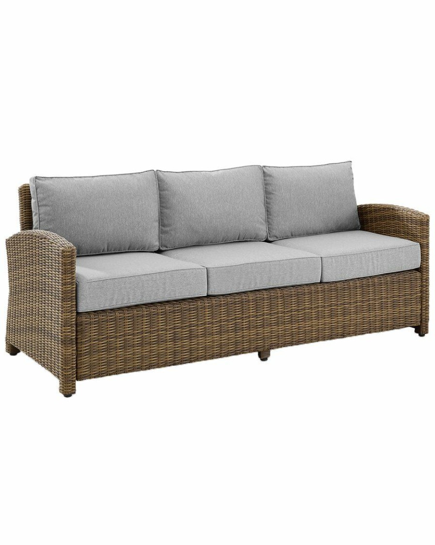 Seating Crosley | Crosley Bradenton Outdoor Wicker Sofa Home Seating