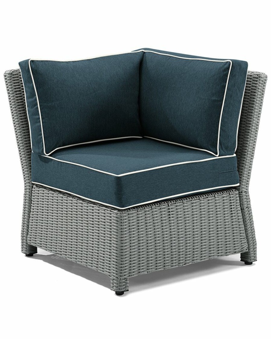 Seating Crosley | Crosley Furniture Bradenton Outdoor Wicker Sectional Corner Chair Home Seating