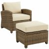 Seating Crosley | Crosley Bradenton 2Pc Outdoor Wicker Chair Set Home Seating