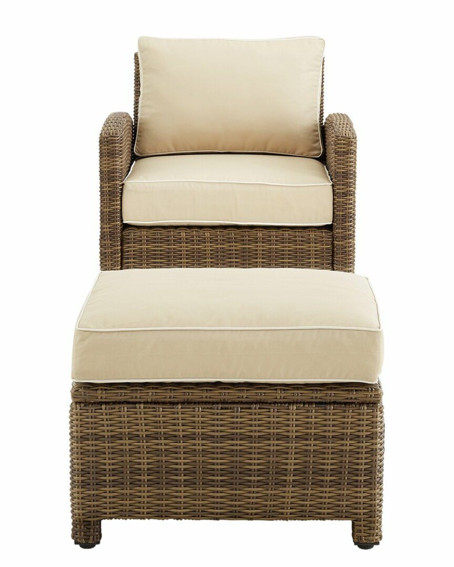 Seating Crosley | Crosley Bradenton 2Pc Outdoor Wicker Chair Set Home Seating