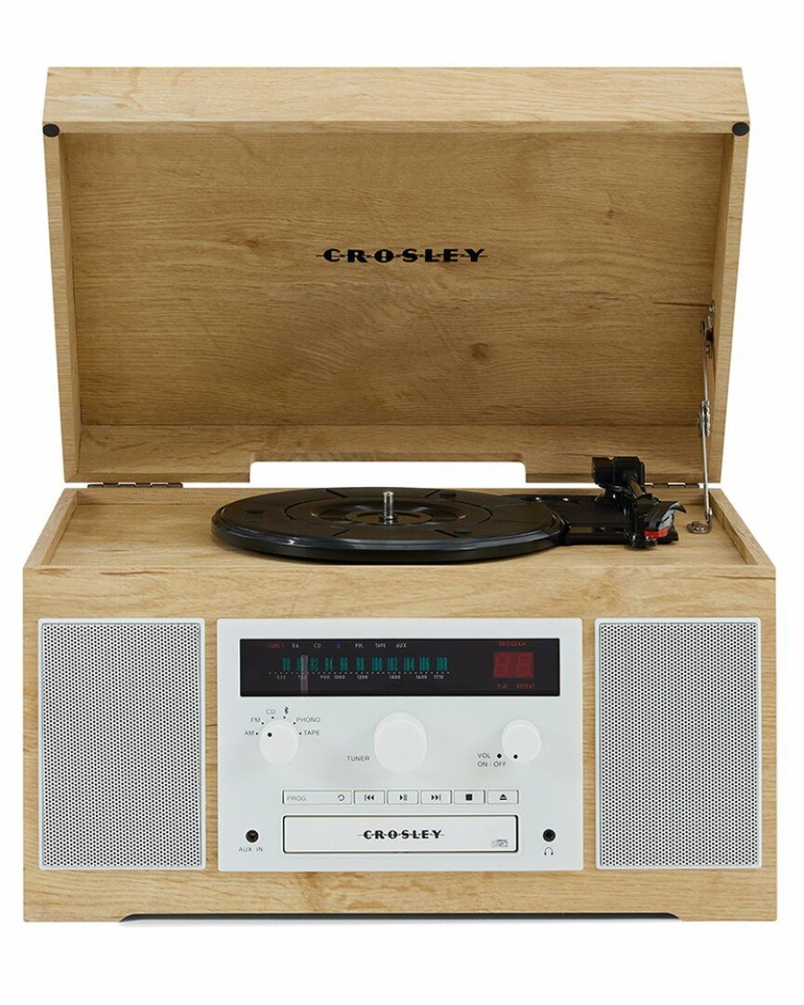 Smart Home Devices Crosley | Crosley Radio Natural Haydn Entertainment Center Home Smart Home Devices