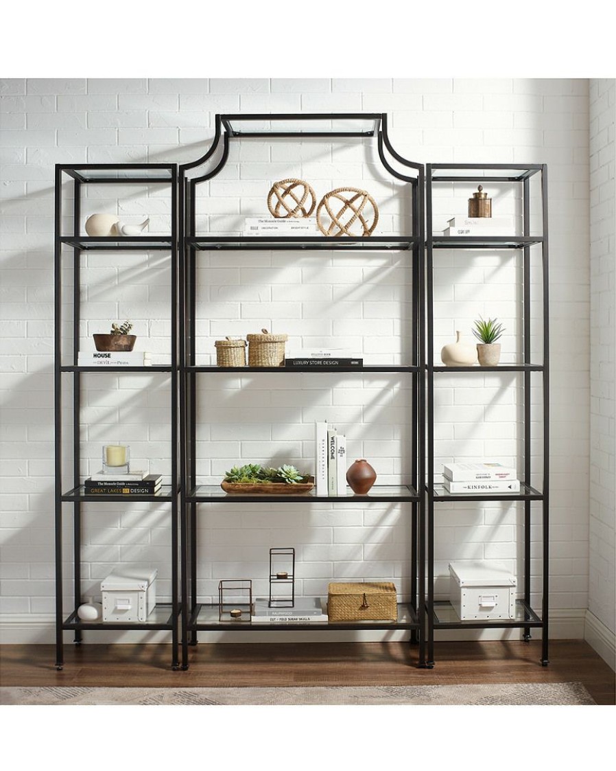 Bookcases & Shelving Crosley | Crosley Aimee 3Pc Etagere Set Home Bookcases & Shelving